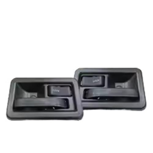 Atambvemw Auto Innentürgriffe Für Wrangler Für YJ Für TJ 1987-2004 Türgriff Innentürgriffe Innenpaar LH RH Schwarz ABS 1 Paar 55176477AB 55176476AB von Atambvemw