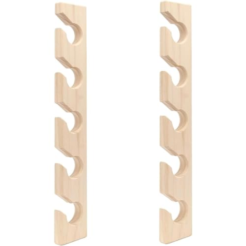 Ataoyus 2 Stück Vertikale Hutregale für Schrank, Baseball Huthalter Wandhalterung Huthalter Wand Halter Halter Baseball Caps Organizer aus Holz von Ataoyus