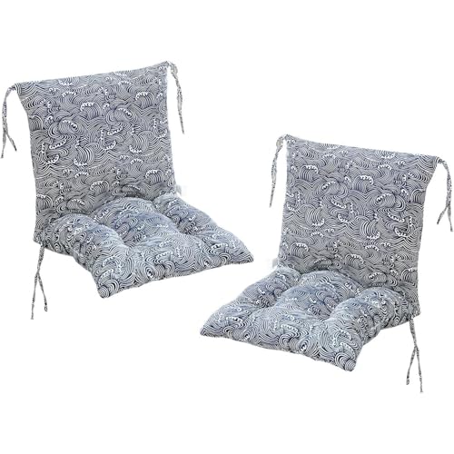 Ataoyus 2er Pack Stuhlkissen Mit Rückenlehne Sitzkissen Rückenpolster Mit Gurtband Niedriglehnenkissen Gartenstuhlkissen 40x80cm Abnehmbares Rückenpolster Ataoyus 2er Pack Stuhlkissen Mit Rückenlehne Sitzkissen Rückenpolster Mit Gurtband Niedriglehnenkissen Gartenstuhlkissen 40x80cm Abnehmbares Rückenpolster von Ataoyus