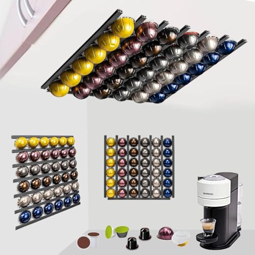 Ataraxia Home Kapselhalter für Dolce Gusto Krups und jede Marke, Kapselspender für Dolce Gusto und Kaffeekapselhalter, kompatibel mit Tassimo kapselhalter, kapseln aufbewahrung(6 Streifen) von Ataraxia Home