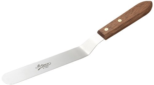 Ateco Offset-Spatel mit 19 cm Edelstahlklinge, Holzgriff, silberfarben Ateco Offset-Spatel mit 19 cm Edelstahlklinge, Holzgriff, silberfarben von Ateco