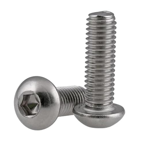 10 Stück Flachkopf-Innensechskant-Maschinenschrauben, Edelstahl, Halbrundkopf-Inbusschrauben, M3, M4, M5, M6, M8, M10, 10 Stück, M8 16mm 10 Stück Flachkopf-Innensechskant-Maschinenschrauben, Edelstahl, Halbrundkopf-Inbusschrauben, M3, M4, M5, M6, M8, M10, 10 Stück, M8 16mm von Ateldooly