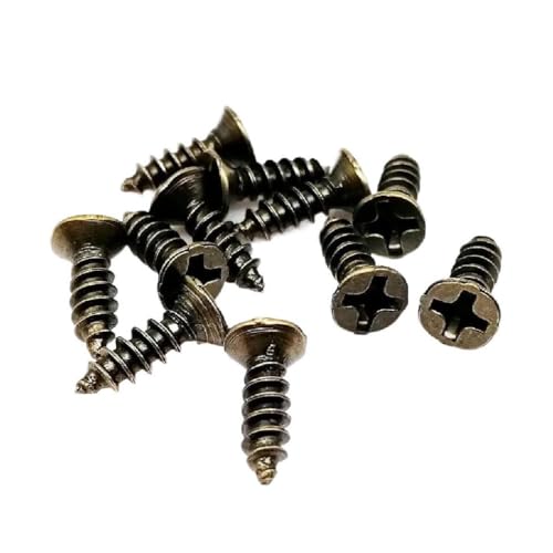 200 Stück Phillips Flachsenkkopf-Blechschraube M2 M2.6 M3 Mini Small Golden Silver Bronze Black Steel für Holzkiste, Antikes Messing, 2,6x6mm 200 Stück Phillips Flachsenkkopf-Blechschraube M2 M2.6 M3 Mini Small Golden Silver Bronze Black Steel für Holzkiste, Antikes Messing, 2,6x6mm von Ateldooly