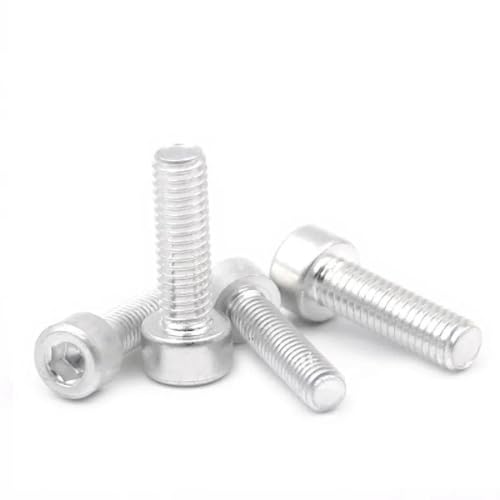 Aluminiumlegierung Innensechskantschraube Inbusschraube M2 M2,5 M3 M4 M5 M6 M8 M10 (20 Stück), 20 Stück, M2x6 von Ateldooly