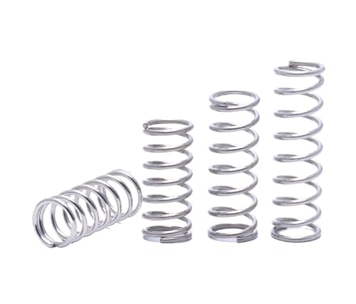 Druckfeder, 10 Stück Edelstahl, 1.5 mm x 20 mm x 80 mm, 1.5 mm Drahtdurchmesser, 20 mm OD, 80 mm Freie Länge von Ateldooly