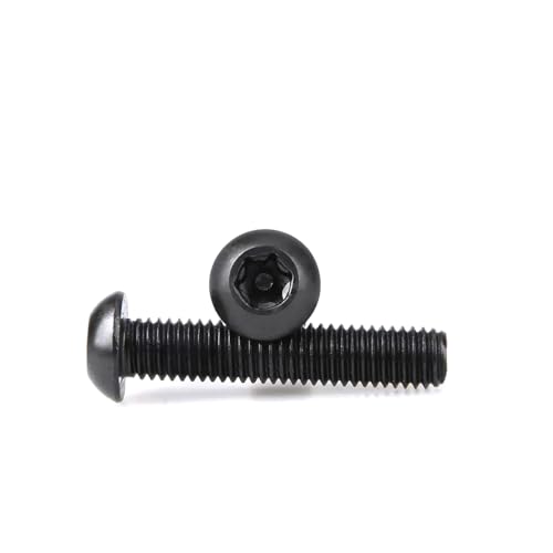 M3-M6 Torx Diebstahlsicherungsschraube Schwarz 304 Edelstahl Rundkopfschrauben 10 Stück, 10 Stück, M6x50 M3-M6 Torx Diebstahlsicherungsschraube Schwarz 304 Edelstahl Rundkopfschrauben 10 Stück, 10 Stück, M6x50 von Ateldooly