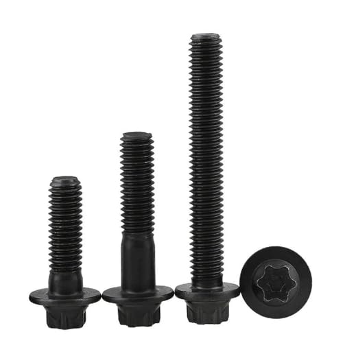 M5 M6 Torx-Kopf-Flanschschrauben, Kohlenstoffstahl der Güteklasse 12,9, Pflaumen-Außensechskantschraube, Sechslappen-Flanschkopfschrauben, 5 Stück, 5 Stück, M6x20 M5 M6 Torx-Kopf-Flanschschrauben, Kohlenstoffstahl der Güteklasse 12,9, Pflaumen-Außensechskantschraube, Sechslappen-Flanschkopfschrauben, 5 Stück, 5 Stück, M6x20 von Ateldooly