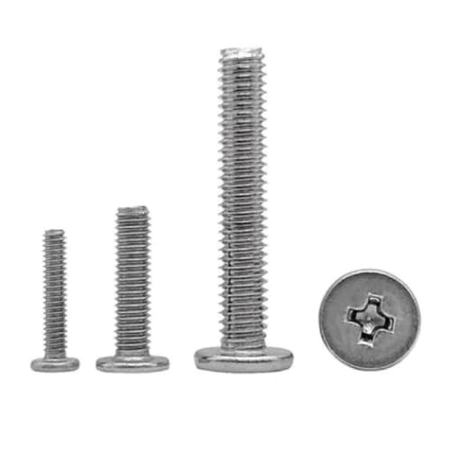 Phillips Ultradünne flache Wafer-Schraube M1,4 M1,6 M2 M2,5 M3 M4 M5 Edelstahl-Kreuz-Niedrige, ultradünne Kopfschraube, 50 Stück, 50 Stück, M1,6x6mm Phillips Ultradünne flache Wafer-Schraube M1,4 M1,6 M2 M2,5 M3 M4 M5 Edelstahl-Kreuz-Niedrige, ultradünne Kopfschraube, 50 Stück, 50 Stück, M1,6x6mm von Ateldooly