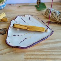 Räucherstäbchenhalter, Palo Santo, Salbei, Keramikschale, Handwerkliche Kreation von AtelieRdeLaureB