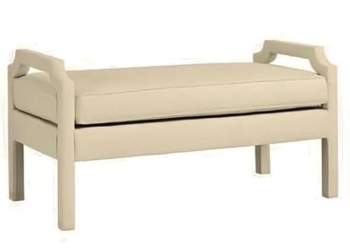 Atelier Del Sofa Elegant Cream Pouffe, 40 x 120 cm | 100% MDF Frame, Soft Babyface Fabric | Stylish & Versatile Seating for Modern Living Rooms & Bedrooms von Atelier Del Sofa