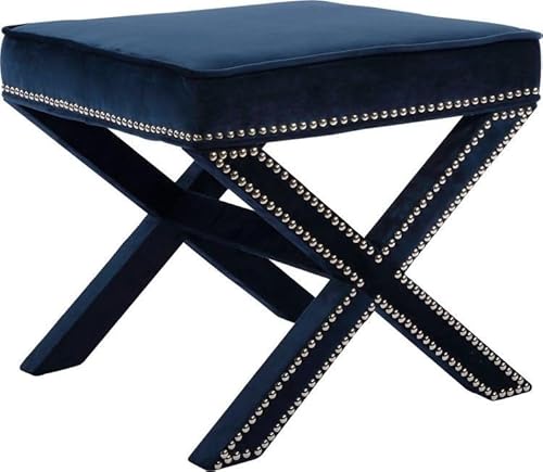 Atelier Del Sofa Stylish Dark Blue Pouffe, 40 x 60 cm | 100% MDF Frame, Soft Babyface Fabric | Perfect for Modern Living Rooms & Cozy Spaces, Versatile & Chic Design Atelier Del Sofa Stylish Dark Blue Pouffe, 40 x 60 cm | 100% MDF Frame, Soft Babyface Fabric | Perfect for Modern Living Rooms & Cozy Spaces, Versatile & Chic Design von Atelier Del Sofa