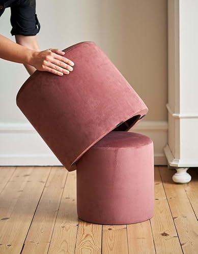 Atelier Del Sofa Stylish Pink Pouffe, 50 x 50 cm | 100% MDF Frame, Soft Babyface Fabric | Perfect for Modern Living Rooms, Bedrooms & Cozy Spaces Atelier Del Sofa Stylish Pink Pouffe, 50 x 50 cm | 100% MDF Frame, Soft Babyface Fabric | Perfect for Modern Living Rooms, Bedrooms & Cozy Spaces von Atelier Del Sofa