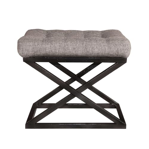 Atelier Del Sofa Stylish Pouffe with Metal Frame, 50 x 42 x 40 cm, Black & Grey, 100% Polyester Babyface | Perfect for Modern Living Rooms & Cozy Spaces Atelier Del Sofa Stylish Pouffe with Metal Frame, 50 x 42 x 40 cm, Black & Grey, 100% Polyester Babyface | Perfect for Modern Living Rooms & Cozy Spaces von Atelier Del Sofa