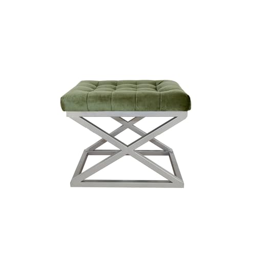Atelier Del Sofa Stylish Pouffe with Metal Frame, 50 x 42 x 40 cm | 100% Polyester Babyface, Silver & Fuchsia | Perfect for Modern Living Rooms & Bedrooms Atelier Del Sofa Stylish Pouffe with Metal Frame, 50 x 42 x 40 cm | 100% Polyester Babyface, Silver & Fuchsia | Perfect for Modern Living Rooms & Bedrooms von Atelier Del Sofa