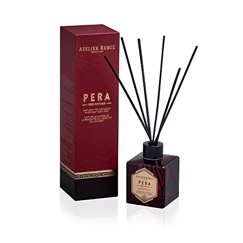 ATELIER REBUL PERA DUFTSTÄBCHEN (120ml) - Raumduft Holzig & Würzig - Hochwertiges Duftstäbchen für EIN wunderbares Raumklima von Atelier Rebul
