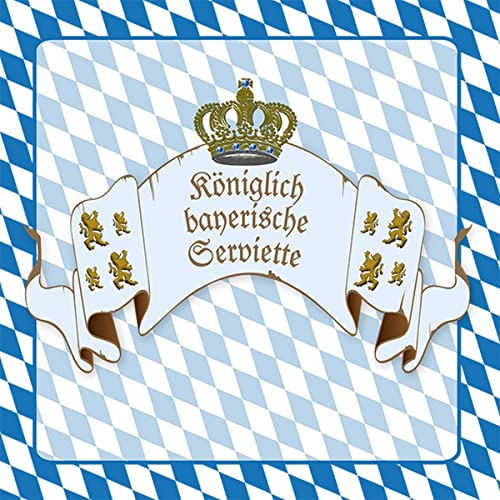 20 Servietten Bayerische Serviette | Bayern | bayrisch | Oktoberfest | Tischdeko | Decoupage | Serviettentechnik 33x33cm von Atelier