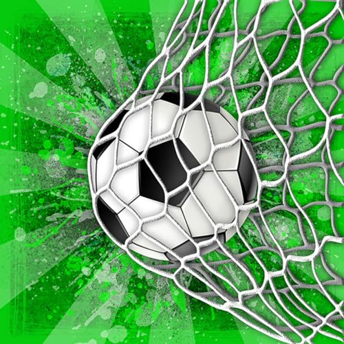 20 Servietten Fussball im Netz | Tischdeko | Decoupage | Serviettentechnik 33x33cm von Atelier