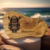 Geschenk Personalisiert Olivenholz, Gravur Wikinger Frühstücksbrett Schneidebrett Holz Geburtstag Olivenholzbrett Geschenk Personalisiert Olivenholz, Gravur Wikinger Frühstücksbrett Schneidebrett Holz Geburtstag Olivenholzbrett von AtelierAnnaHandmade
