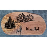Geschenk Personalisiert Olivenholz Gravur Hirsch Schneidebrett Geburtstag Jagt Hobby Jäger Jägerin Prüfung Holzbrett Geschenk Personalisiert Olivenholz Gravur Hirsch Schneidebrett Geburtstag Jagt Hobby Jäger Jägerin Prüfung Holzbrett von AtelierAnnaHandmade