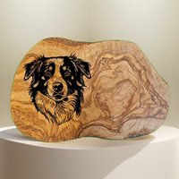 Haustiere Hund Hundeliebhaber Geschenk Personalisiert Text , Name Olivenholz Frühstücksbrett Brett Mit Gravur Holz Olivenholzbrett von AtelierAnnaHandmade