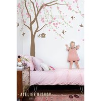 Wandtattoo Kirschblüten Kinderzimmer Vogelhaus & Vögel Wandtattoo Kirschblüten Kinderzimmer Vogelhaus & Vögel von AtelierBishop