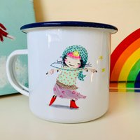 Becher Lieblingstante Emaille Becher Lieblingstante Emaille von AtelierBlechbuechse