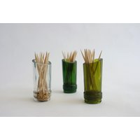 Zahnstocherhalter Aus Recyceltem Glas - Weinflasche Upcycling von AtelierEconomad