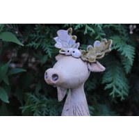 Elch, Winterdekoration, Gartendekoration, Gartenfigur, Gartenkeramik, Weihnachten, Herbst Elch, Winterdekoration, Gartendekoration, Gartenfigur, Gartenkeramik, Weihnachten, Herbst von AtelierKeramixx