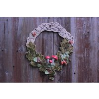 Herbstlicher Wandschmuck, Kranz, Eiche, Pilze, Landschaft Herbstlicher Wandschmuck, Kranz, Eiche, Pilze, Landschaft von AtelierKeramixx