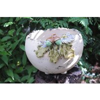 Kugel Zum Bepflanzen Mit Eicheldekor, Topf, Pflanztopf, Gartendekoration, Gartenkeramik Kugel Zum Bepflanzen Mit Eicheldekor, Topf, Pflanztopf, Gartendekoration, Gartenkeramik von AtelierKeramixx