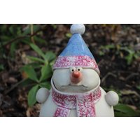 Schneemann Justus, Winterdekoration, Gartendekoration, Gartenkeramik Schneemann Justus, Winterdekoration, Gartendekoration, Gartenkeramik von AtelierKeramixx