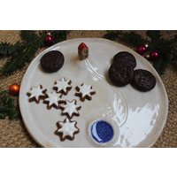 Teller Für Plätzchen , Winterdekoration, Weihnachten, Geschenkidee, Winterlandschaft, Schnee Teller Für Plätzchen , Winterdekoration, Weihnachten, Geschenkidee, Winterlandschaft, Schnee von AtelierKeramixx