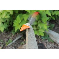 Vogel Mit Apartem Kopfschmuck, Gartendekoration, Gartenschmuck, Gartenkeramik Vogel Mit Apartem Kopfschmuck, Gartendekoration, Gartenschmuck, Gartenkeramik von AtelierKeramixx