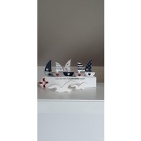 Segelboot | Sommerdeko Dekorative Schiffe Maritime Dekoration Boote Raysin Gießkeramik Handbemalt Geschenk Unikate Design Segelboot | Sommerdeko Dekorative Schiffe Maritime Dekoration Boote Raysin Gießkeramik Handbemalt Geschenk Unikate Design von AtelierLorenz