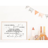 Poster Spruch - Ich Bin Dieses Verrückte Mädchen von AtelierManuAcikgoez