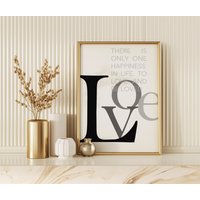Poster Spruch - Love Posterdruck von AtelierManuAcikgoez