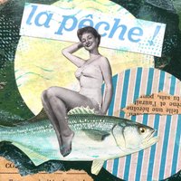 La Pêche Treibholzcollage Aus Dem Strandatelier von AtelierNeuhaus