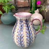 Vintage Krug Mit Blauem Muster von AtelierNeuhaus