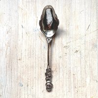 Zuckerlöffel 800Er Silber Mit Hildesheimer Rose von AtelierNeuhaus