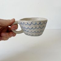 Keramik Kaffeetasse Expresso Cup Handgemachte Tasse Wirbelt Abstraktes Design Keramik Kaffeetasse Expresso Cup Handgemachte Tasse Wirbelt Abstraktes Design von AtelierNumero18