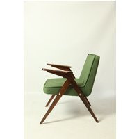 Vintage Sessel Skandinavisch Design Grün Royal Samt 1960Er Mid Century Modern von AtelierReNova