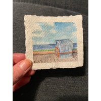 strandkorb Aquarell Mini von AtelierSandraAlisch