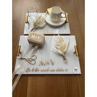 Verlobungstablett, Söztepsisi, Verlobung, Kaffeetablett, Ringband, Nisantepsisi, Damatkahvesi, Nikkah, Ringtablett, Ringtray, Damattepsisi von AtelierofBC