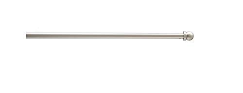 ATELIERS 28 2 x Tringle de vitrage Extensible Avec Embout Boule - Ronde diamètre 7 - Métal (Chrome Satiné von Ateliers28