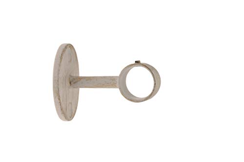 FER Tendance | Ø20 | 1 Support Tête de Lit 5CM | Blanc Patiné Or von Ateliers28