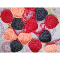 Valentines Girlande Herz Herzen Der Valentinstag Liebe Gehäkelte Handgemachte Home Deco Dekoration von AteljebyIngrid