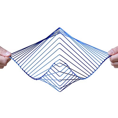 Atellani Square Wave | Der Faszinierende Kinetische Windspiel | Handgefertigt in Italien | Perpetuum Mobile Kunst | Magisches Beruhigendes Kunstwerkt von Ivan Black (Saphir) von Atellani