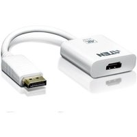 ATEN VC986-AT DisplayPort / HDMI Adapter [1x DisplayPort Stecker - 1x HDMI-Buchse] Weiß 10.00cm von Aten