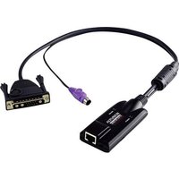 ATEN KVM Adapter [1x Mini-DIN-Stecker, PS/2-Stecker - 1x RJ45-Buchse] 0.09m Schwarz von Aten