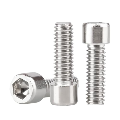 20 Stück Innensechskantschrauben aus Edelstahl (Silber, 20Pcs-M3x22 mm) von Ateohwo